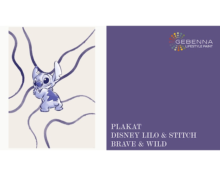 Plakat Disney Lilo og Stitch Brave and Wild